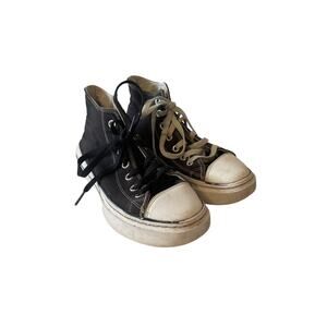 Sketchers Court Classic High Top Black Womens Size 7 Sneakers